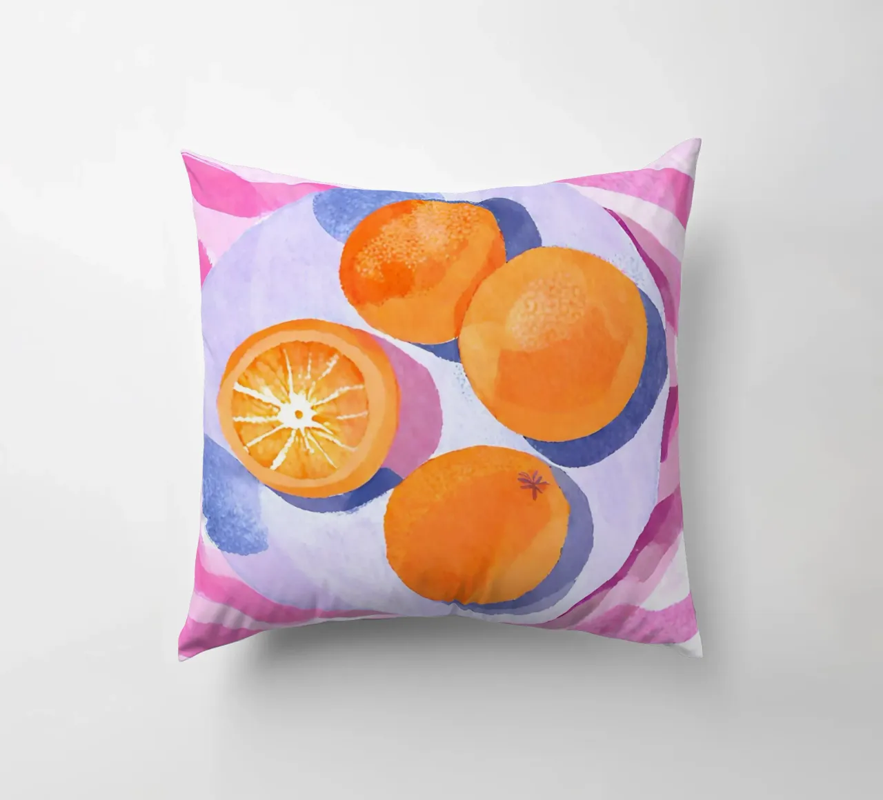 Orangen auf Teller cuscino da Ohkimiko