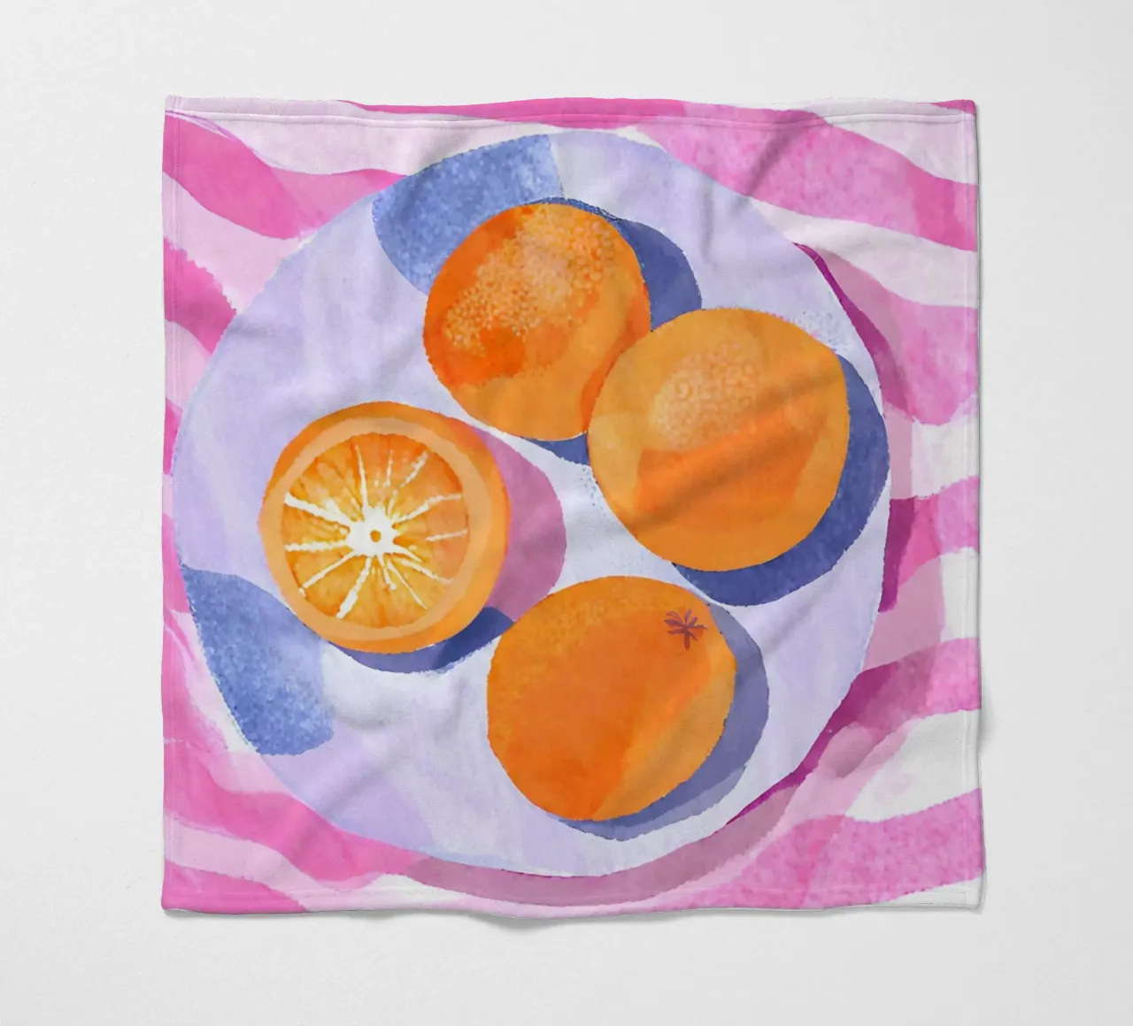 Orangen auf Teller coperta in pile da Ohkimiko