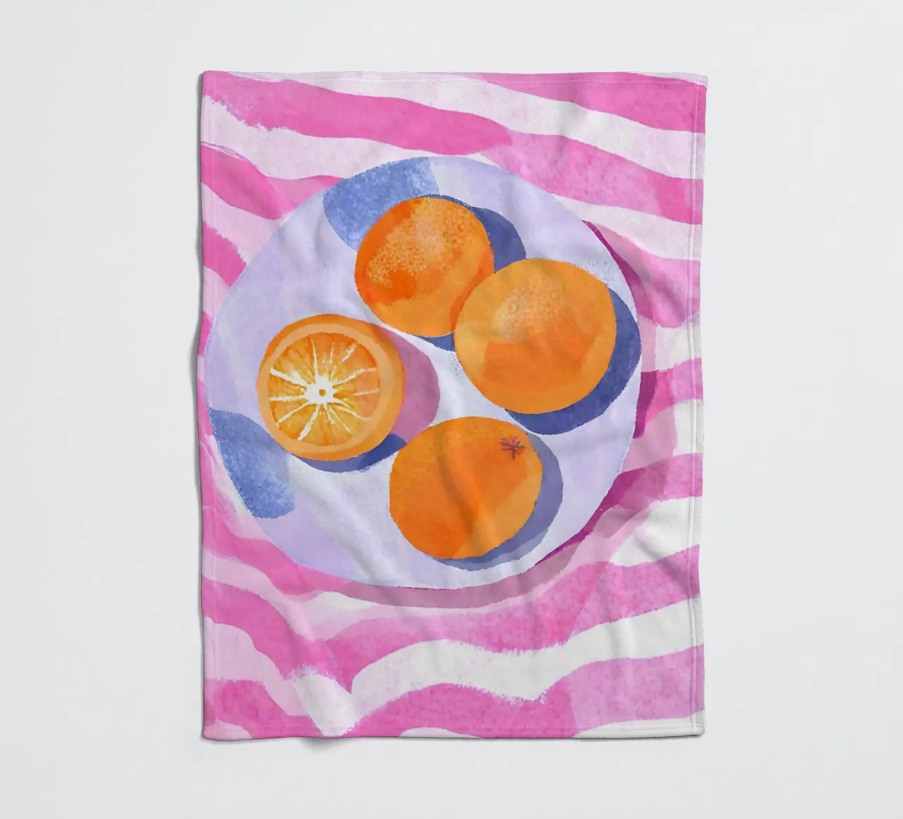 Orangen auf Teller coperta in pile da Ohkimiko