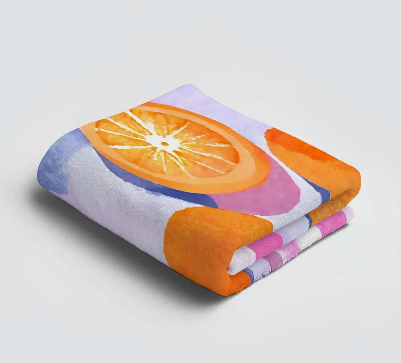 Orangen auf Teller asciugamano da bagno da Ohkimiko
