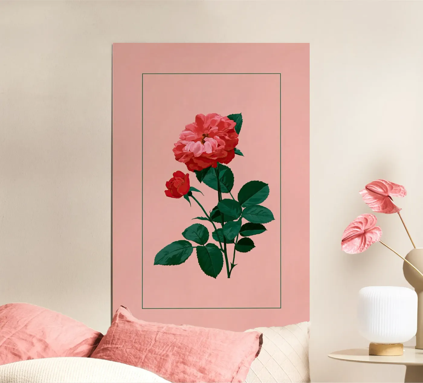 Framed Rose Poster von treechild