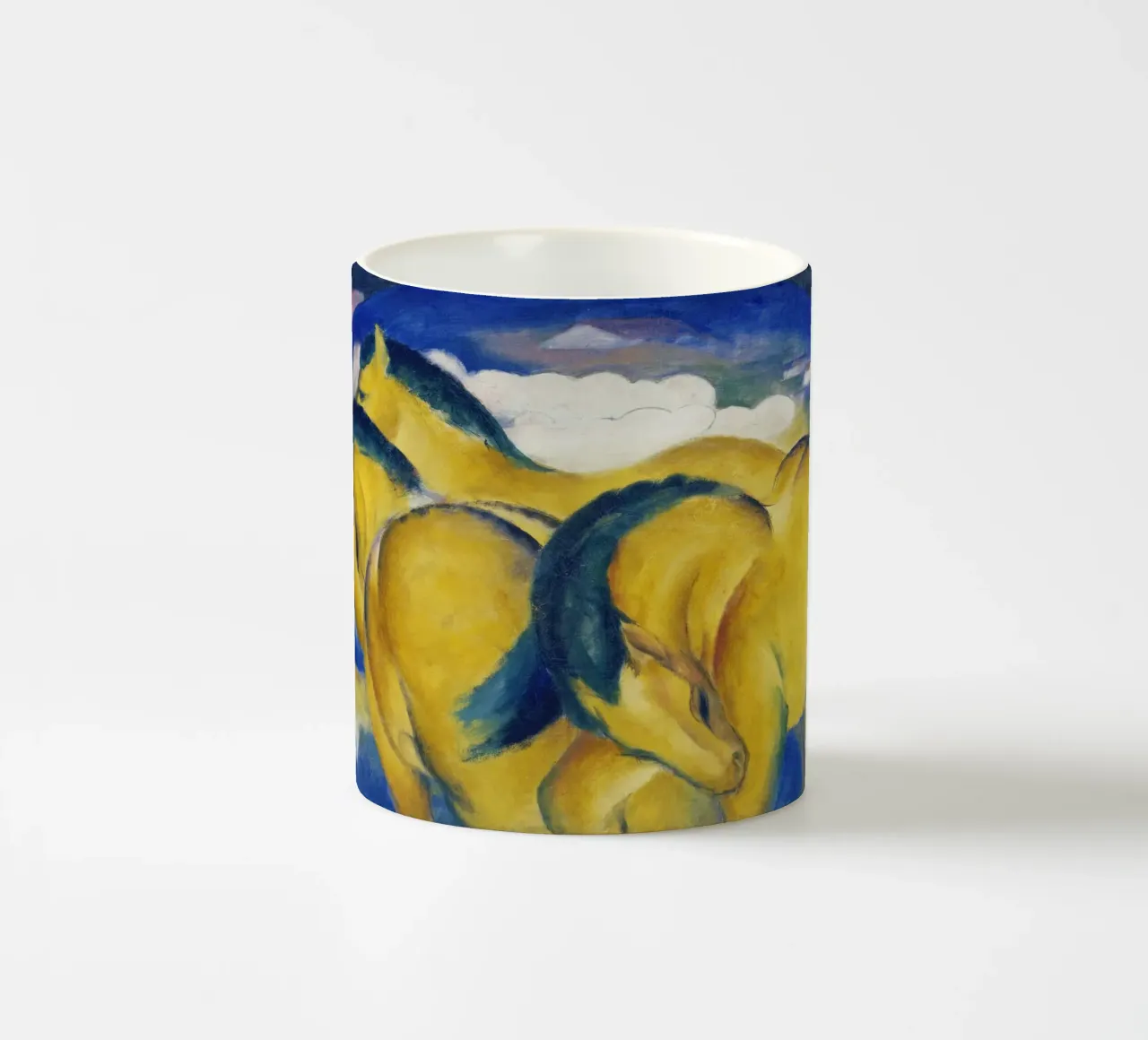 Franz Marc - Piccoli cavalli gialli tazza in ceramica da ARTOTHEK