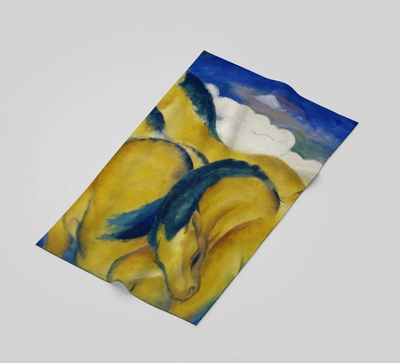 Franz Marc - Piccoli cavalli gialli telo mare da ARTOTHEK