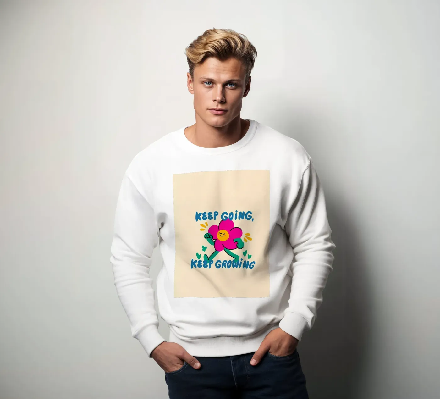 Keep going sweatshirt by Manh beo