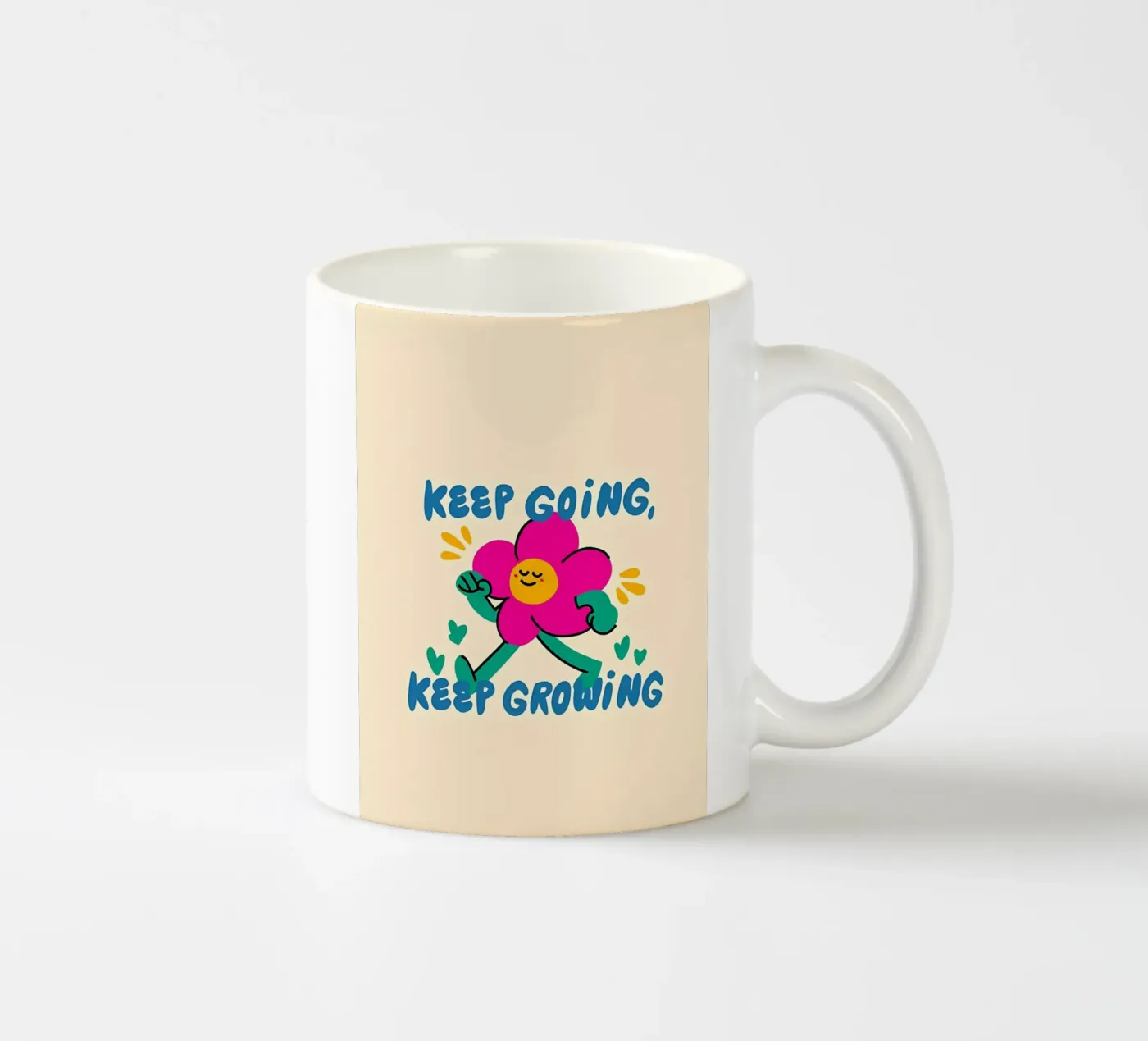 Continuare ad andare avanti tazza in ceramica da Manh beo