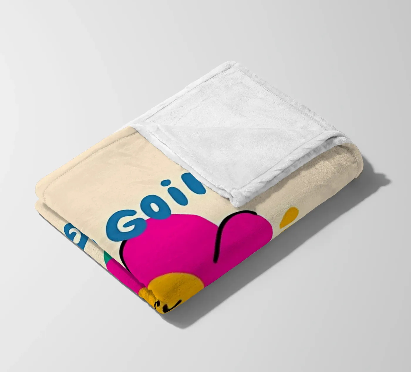 Keep going fleece blanket by Manh beo