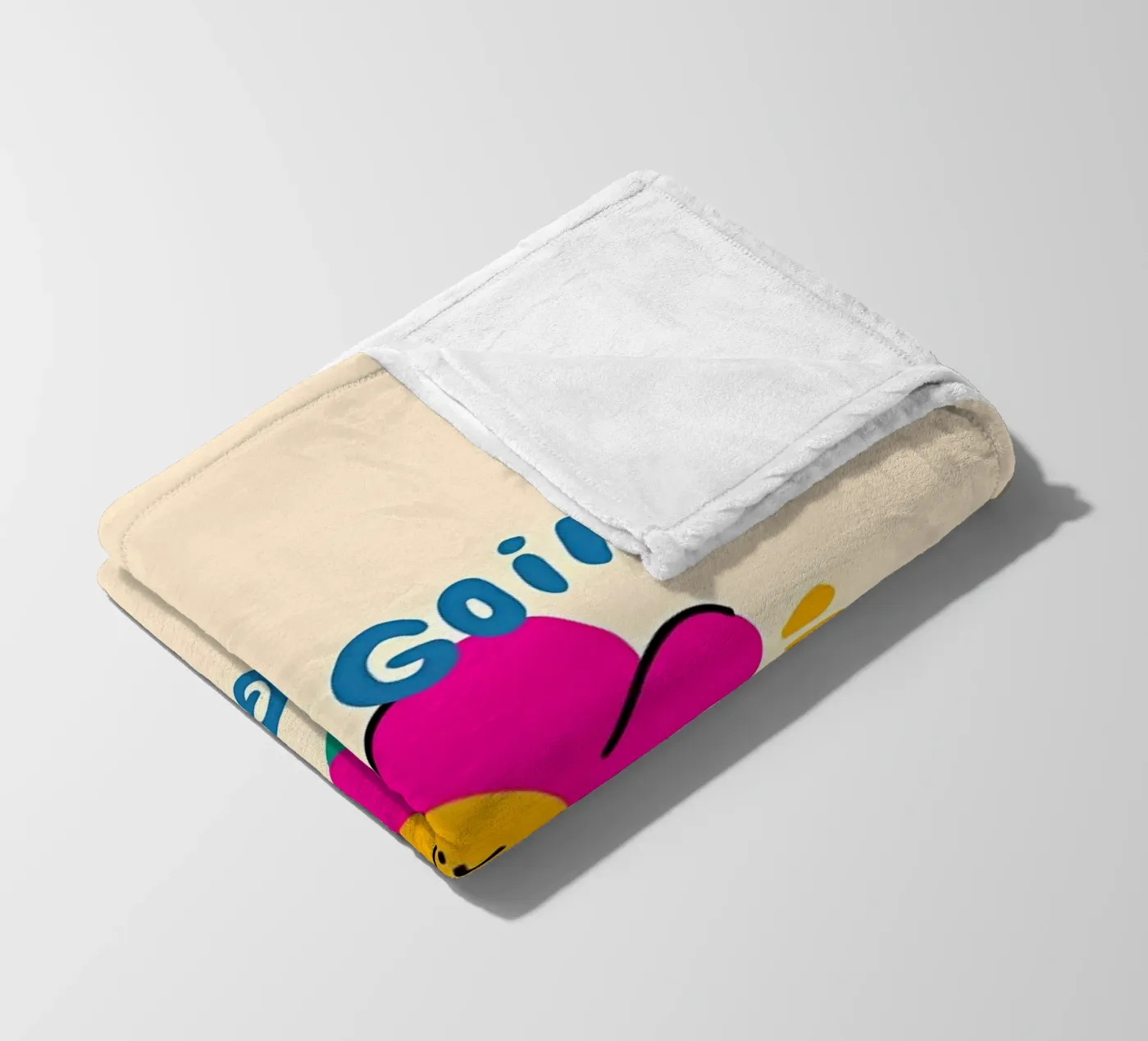 Keep going fleece blanket by Manh beo