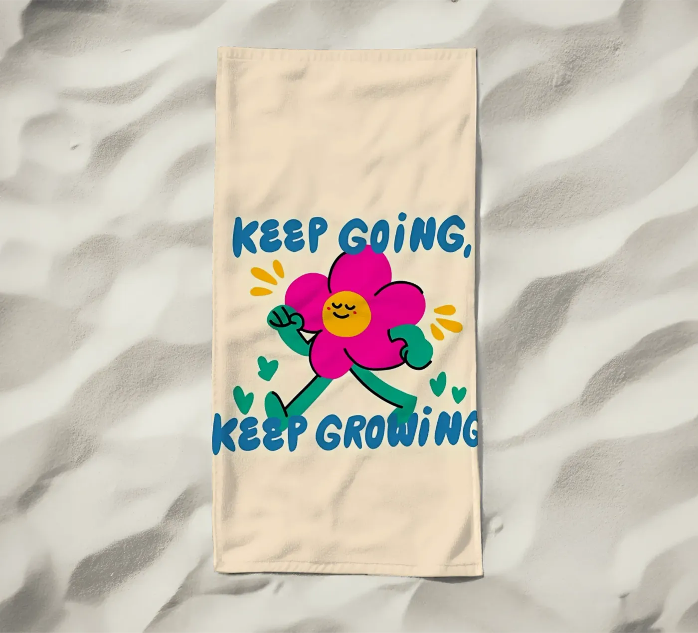 Weitermachen Strandtuch von Manh beo