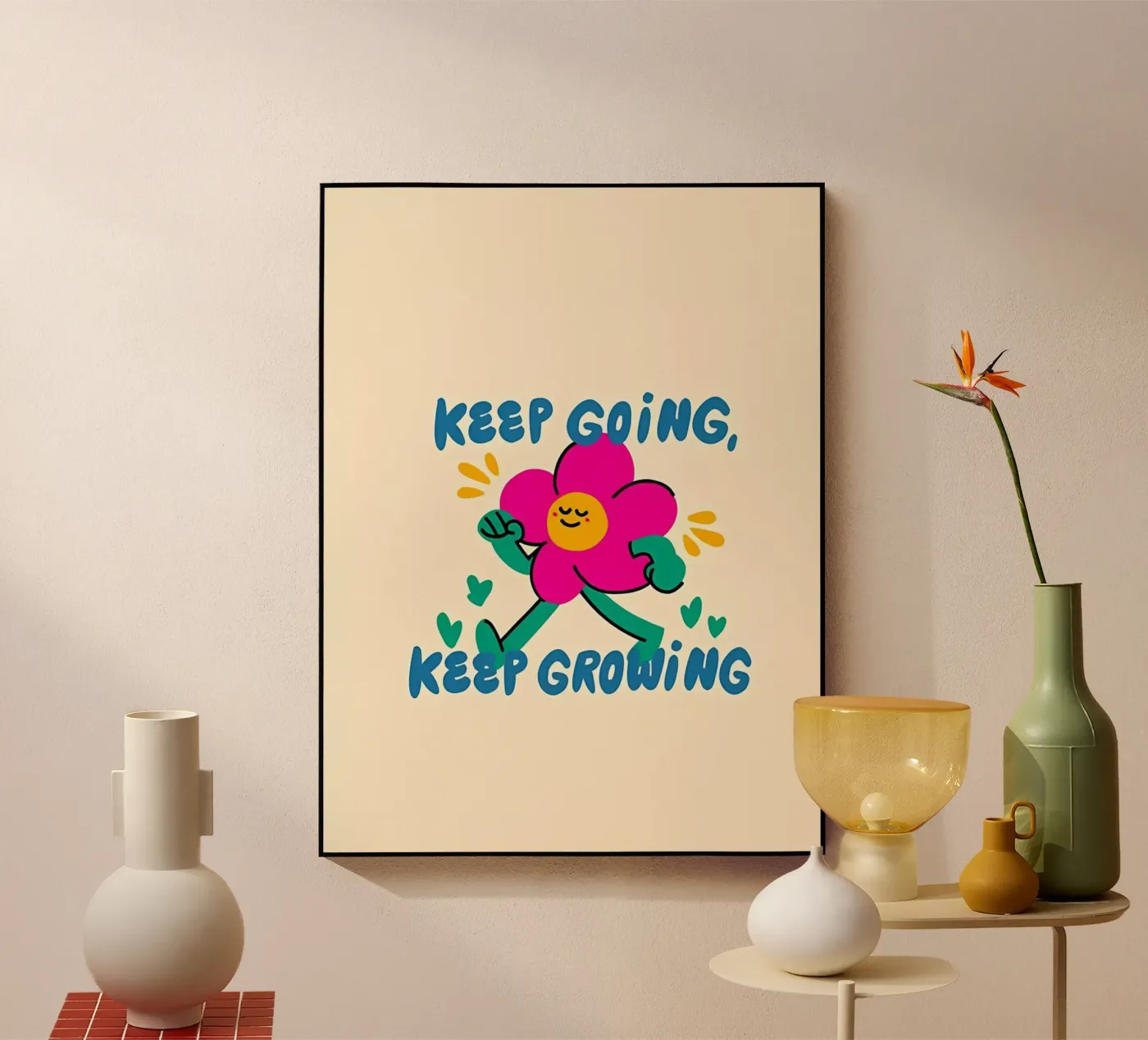 Keep going acrylic glass by Manh beo