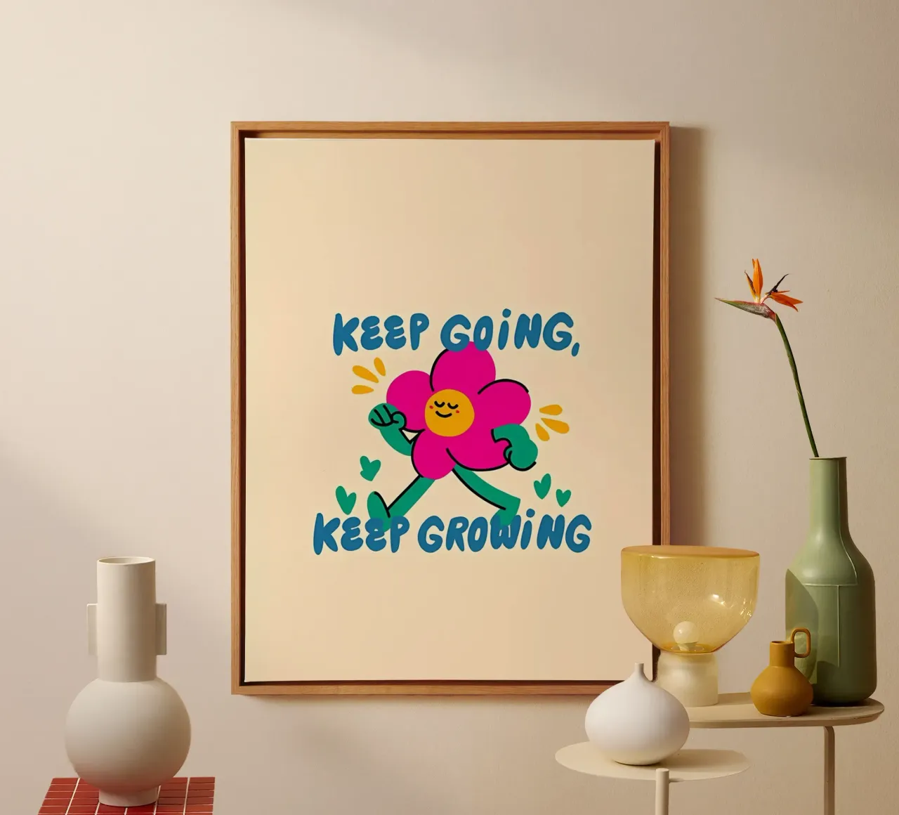 Keep going canvas by Manh beo