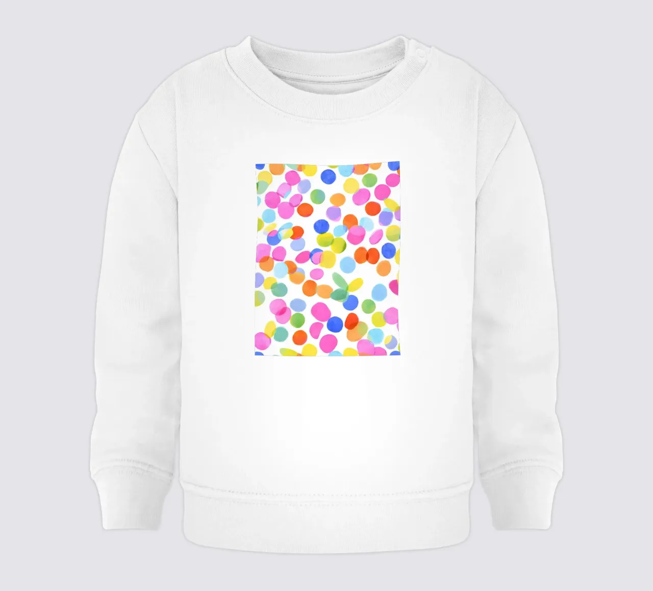 Konfetti allover felpa neonato da Ohkimiko