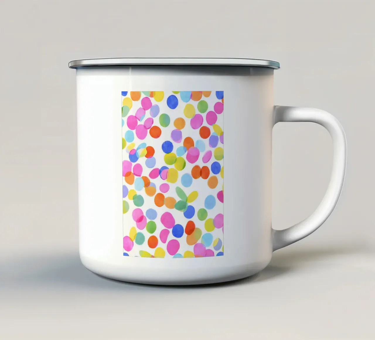 Konfetti allover taza de esmalte de Ohkimiko