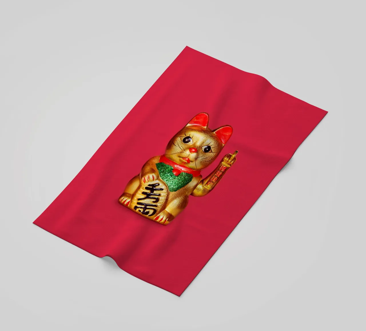Gatto fortunato telo mare da 360brain