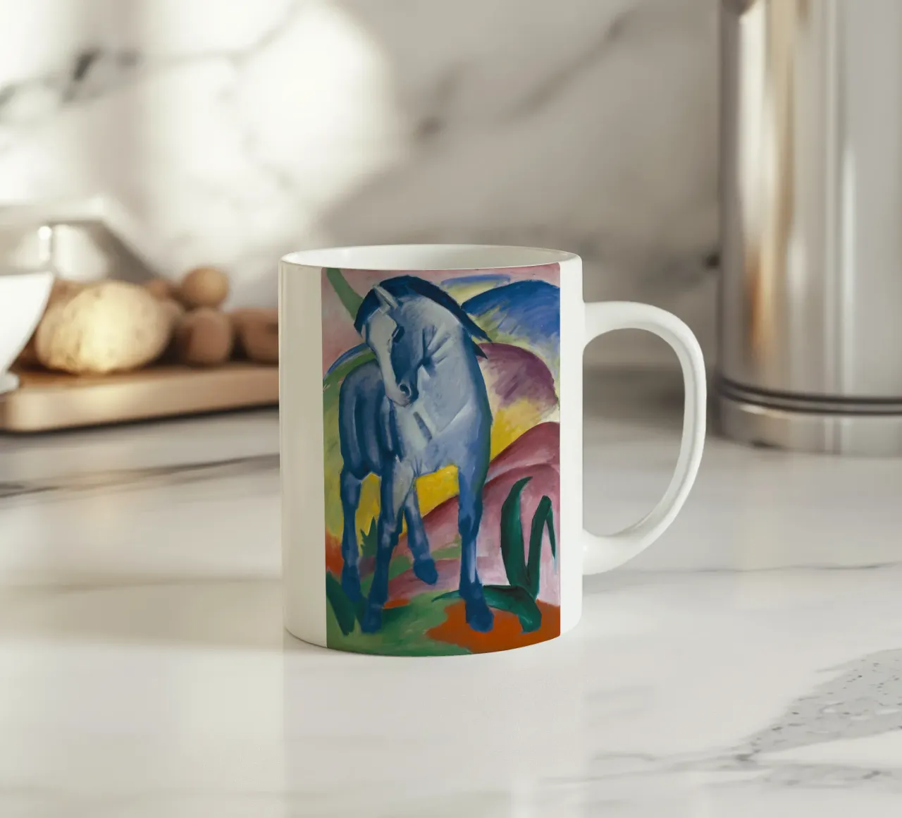 Franz Marc - Cavallo blu I. tazza in ceramica da ARTOTHEK