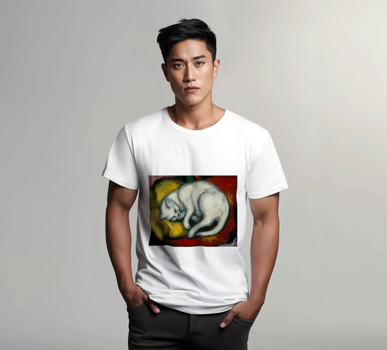 Franz Marc - Gatto bianco t-shirt da ARTOTHEK