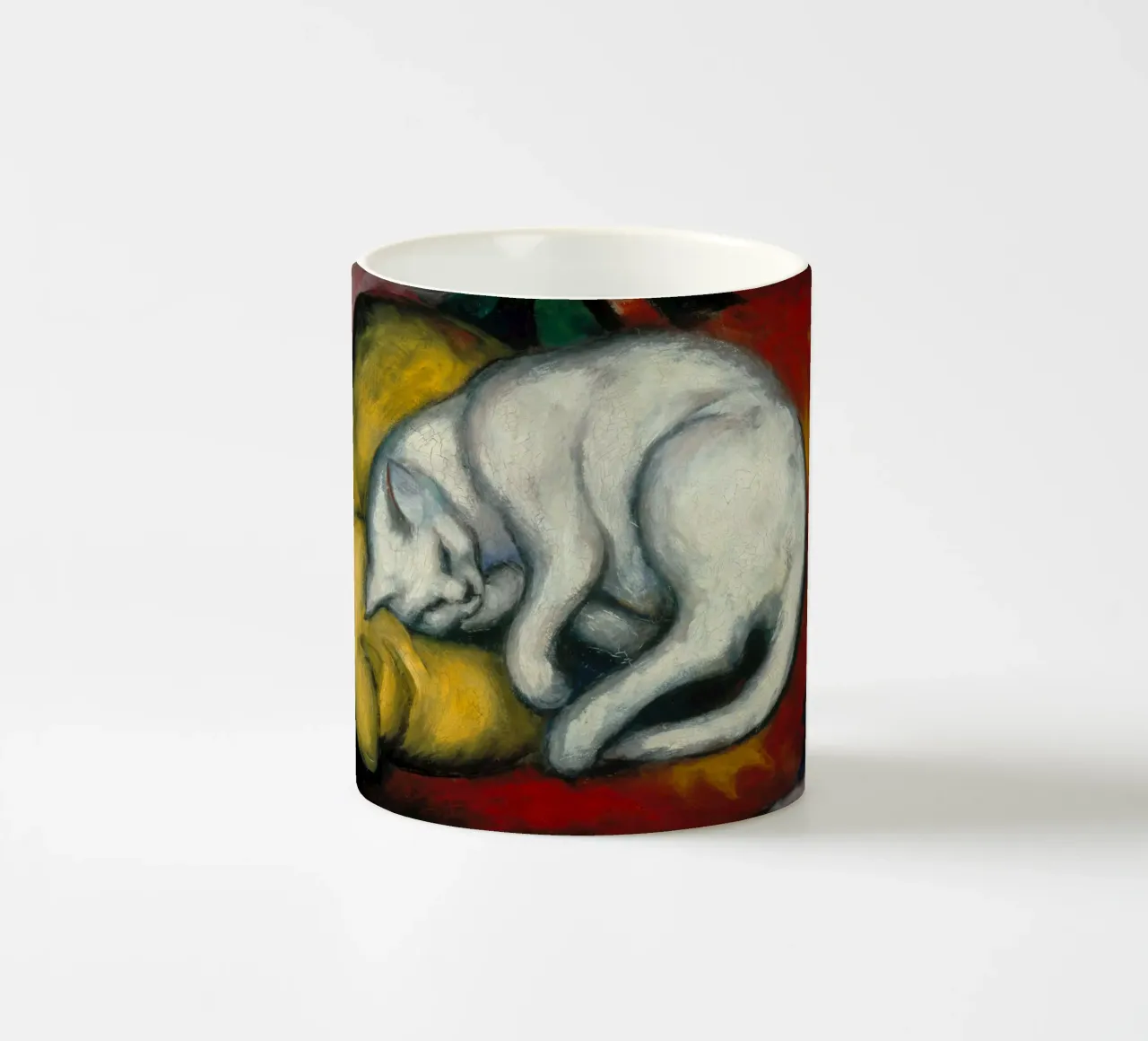 Franz Marc - Gatto bianco tazza in ceramica da ARTOTHEK
