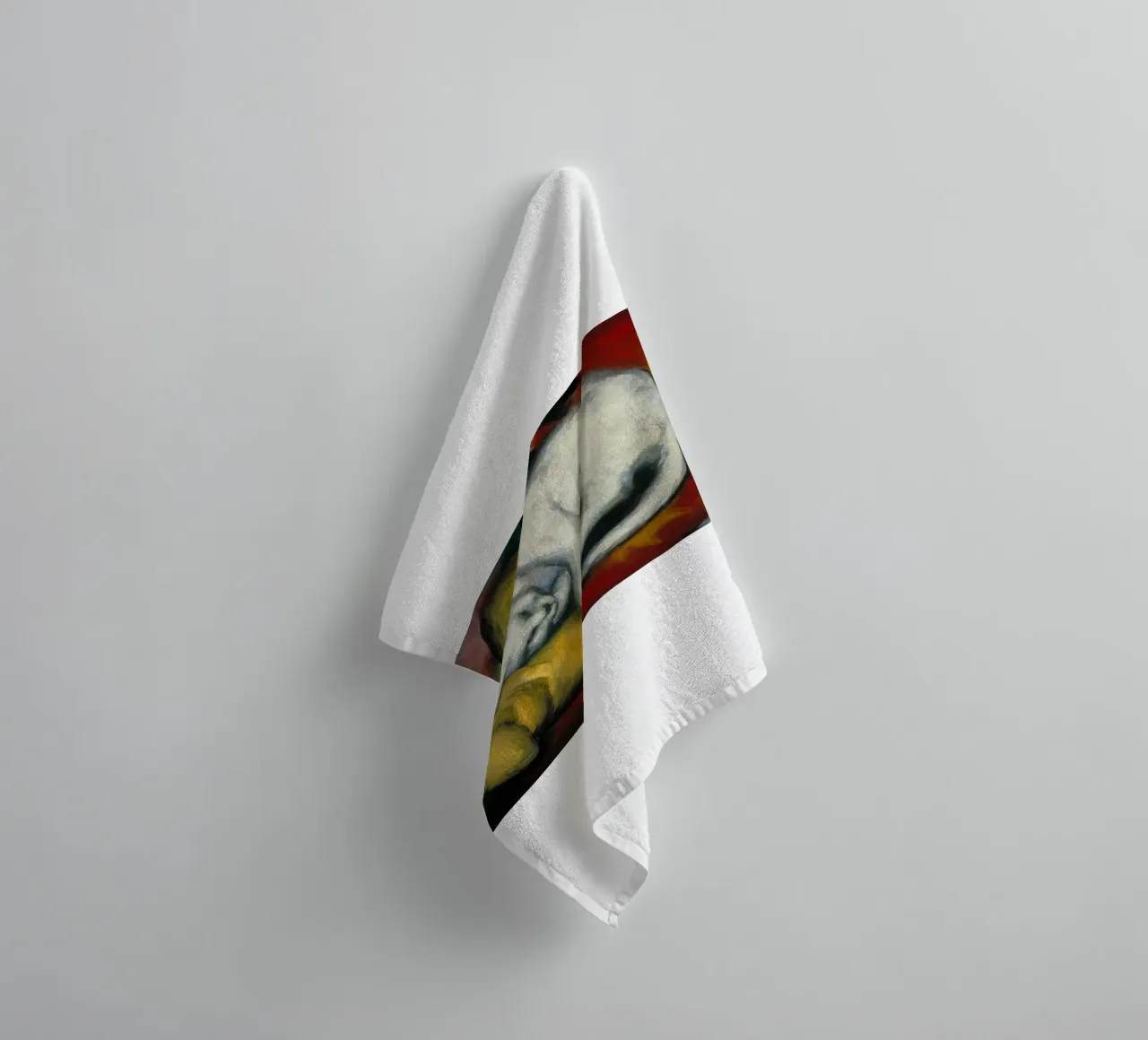 Franz Marc - Gatto bianco asciugamano da bagno da ARTOTHEK
