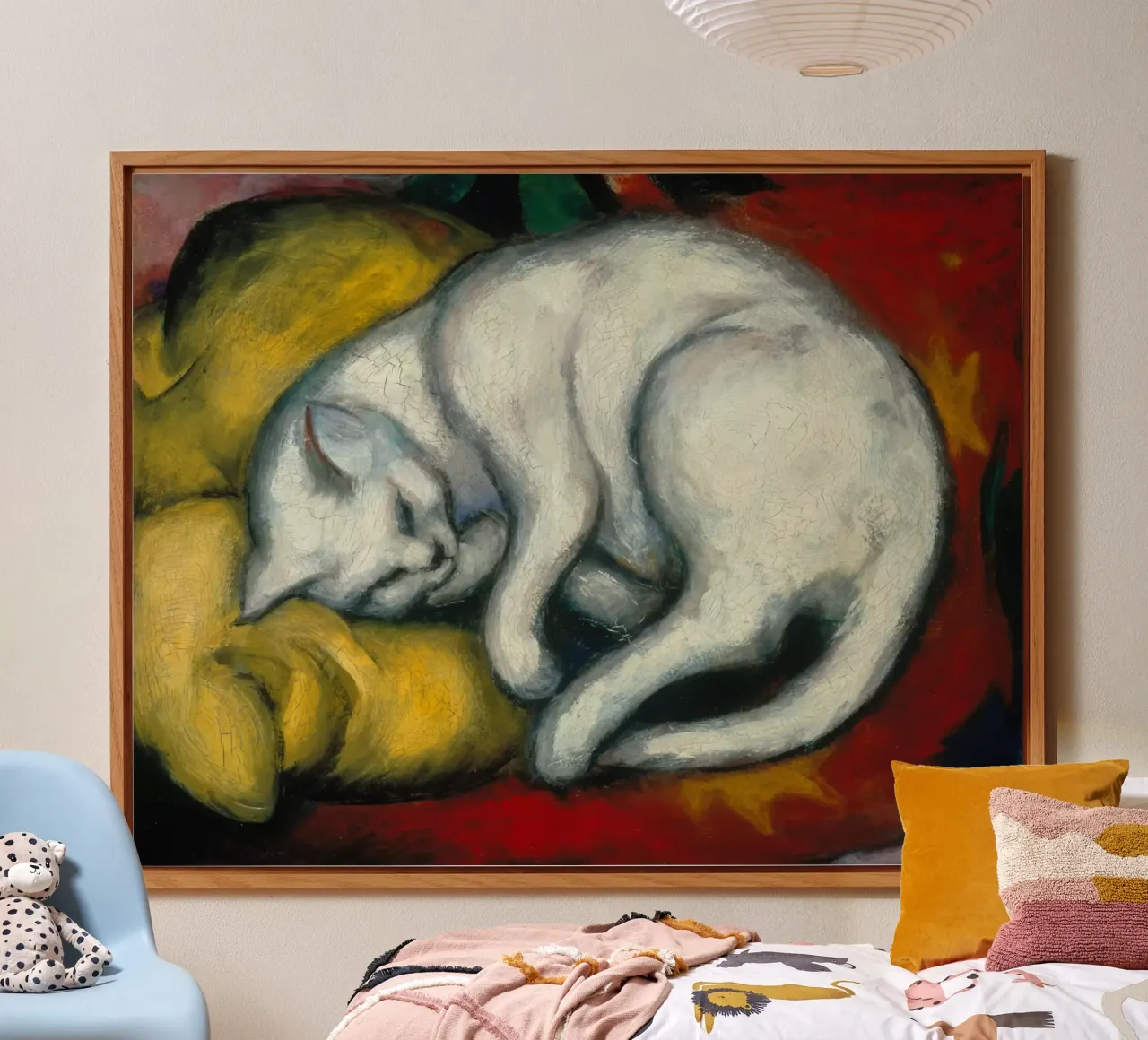 Franz Marc - Gatto bianco alluminio dibond da ARTOTHEK
