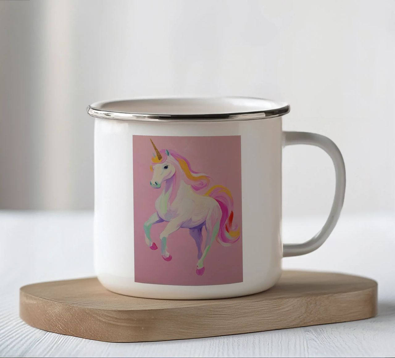 Unicorn No 1 tazza in smalto da treechild