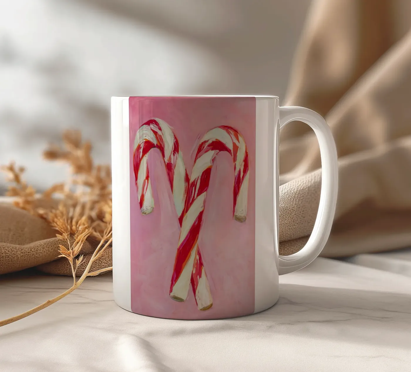 Candy Canes ceramic mug by treechild