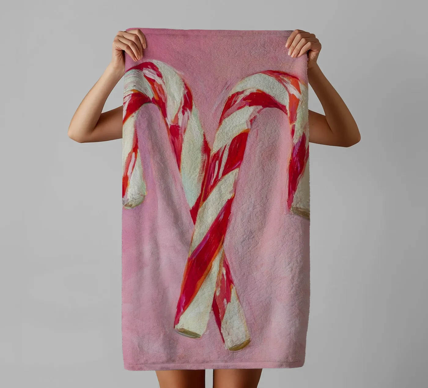 Candy Canes badhanddoek van treechild