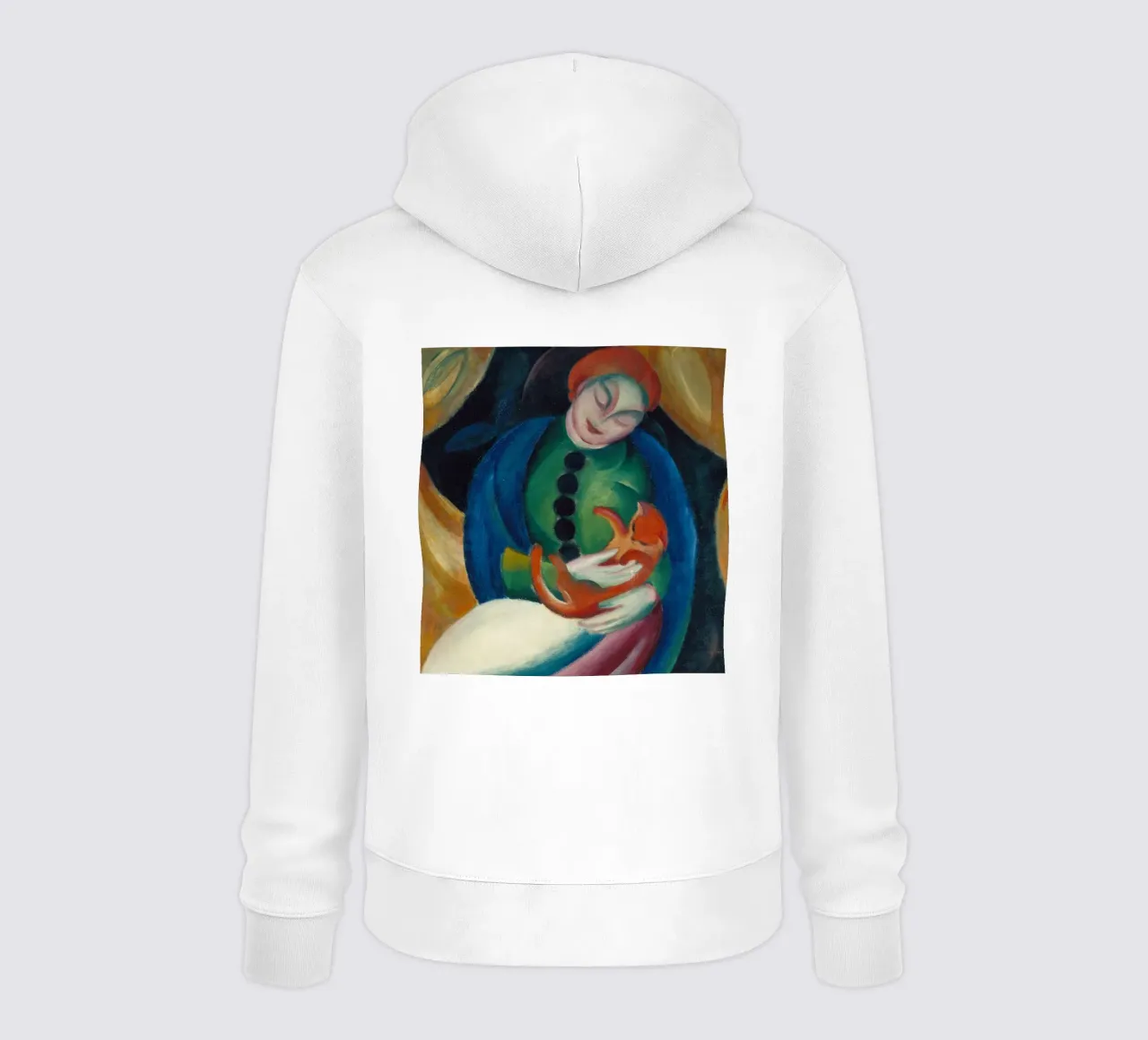 Franz Marc - Chica con gato sudadera con capucha de ARTOTHEK