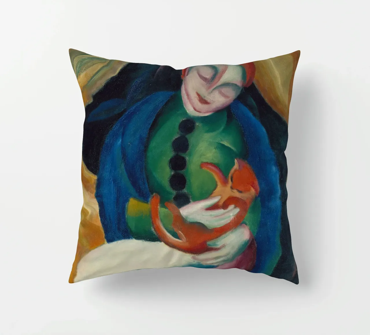 Franz Marc - Ragazza con gatto cuscino da ARTOTHEK