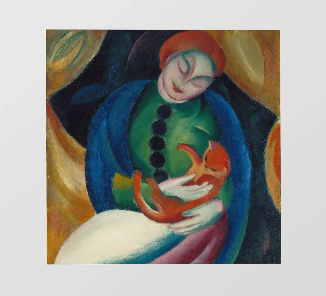 Franz Marc - Chica con gato lonas publicitarias de ARTOTHEK