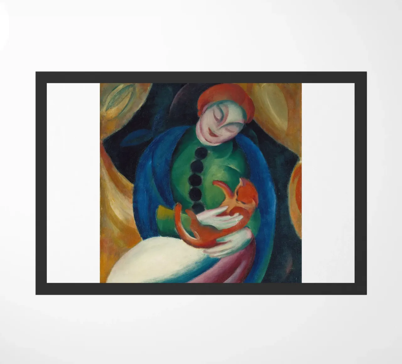 Franz Marc - Chica con gato felpudo de ARTOTHEK