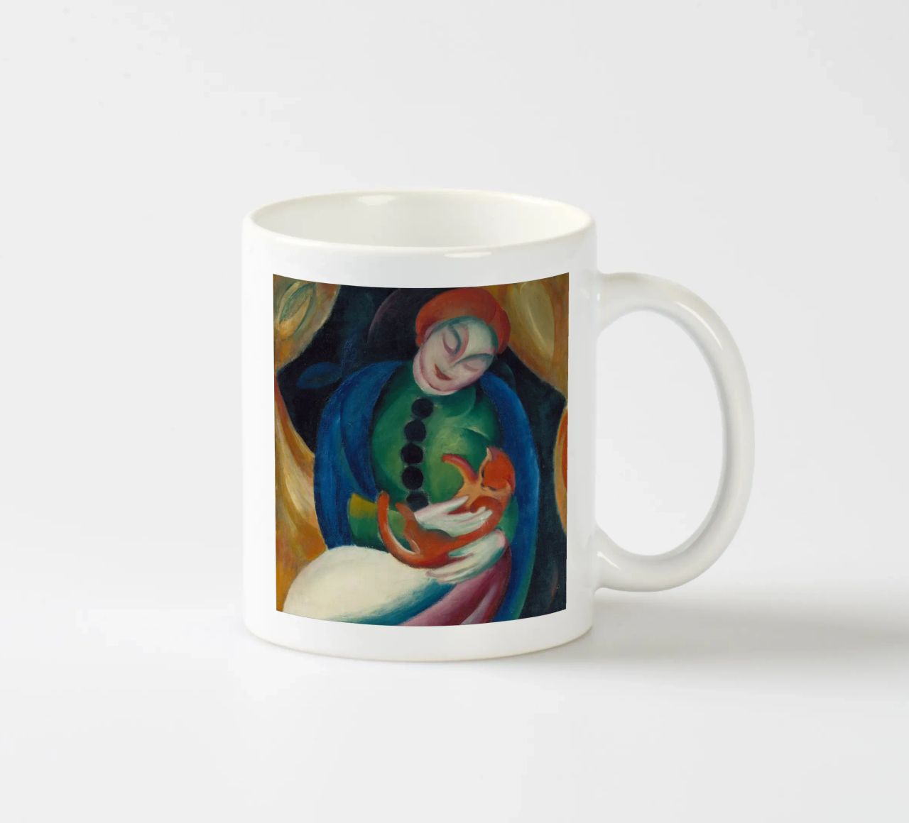Franz Marc - Ragazza con gatto tazza in ceramica da ARTOTHEK
