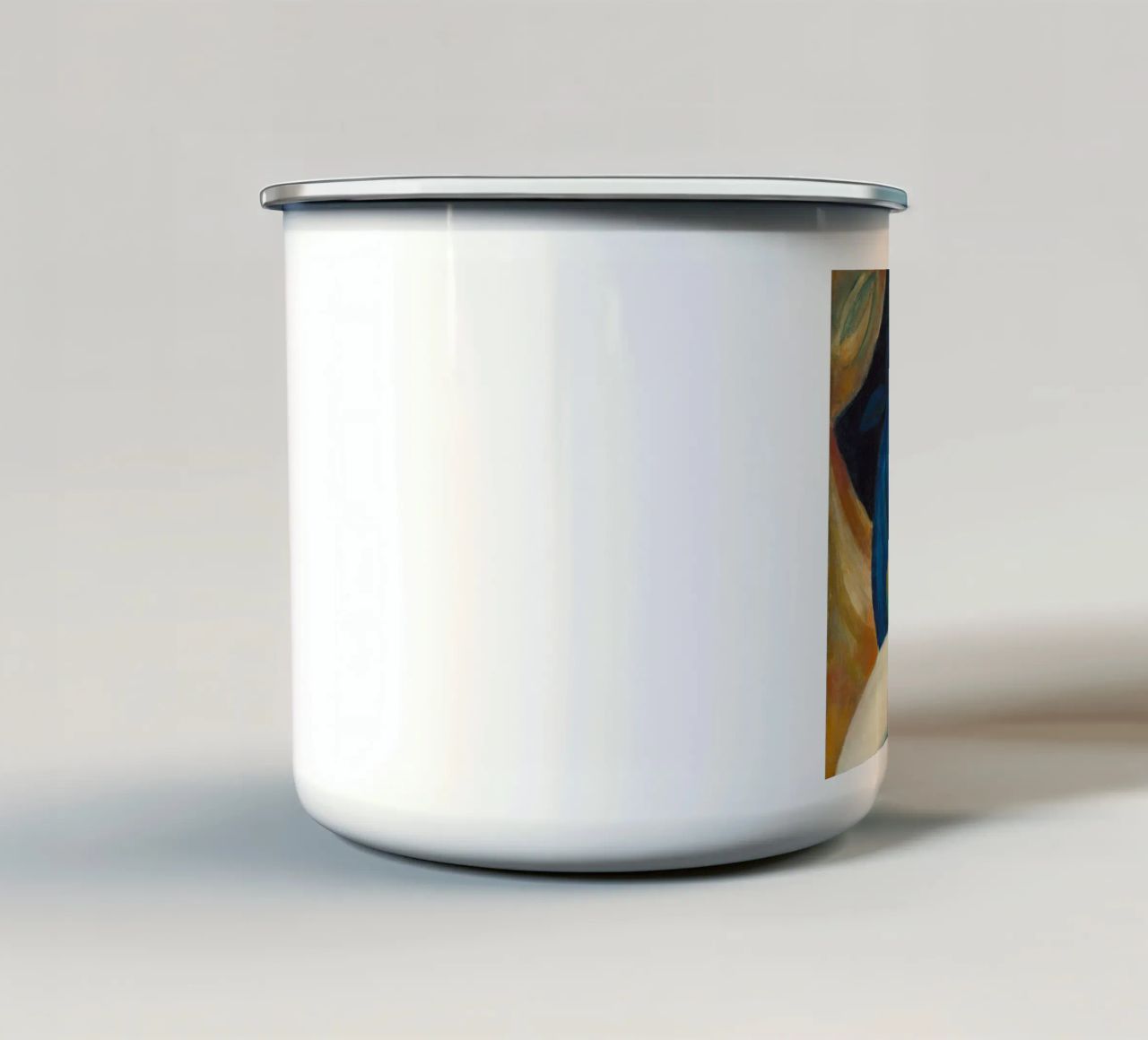 Franz Marc - Ragazza con gatto tazza in smalto da ARTOTHEK