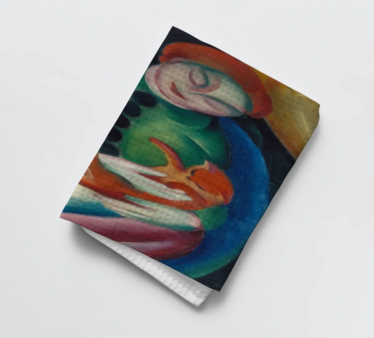 Franz Marc - Ragazza con gatto canovaccio da cucina da ARTOTHEK