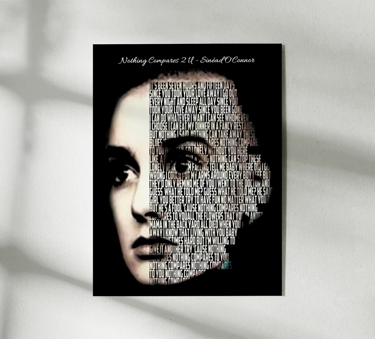 Nothing Compares 2 U plexiglass da Gunawan Rb