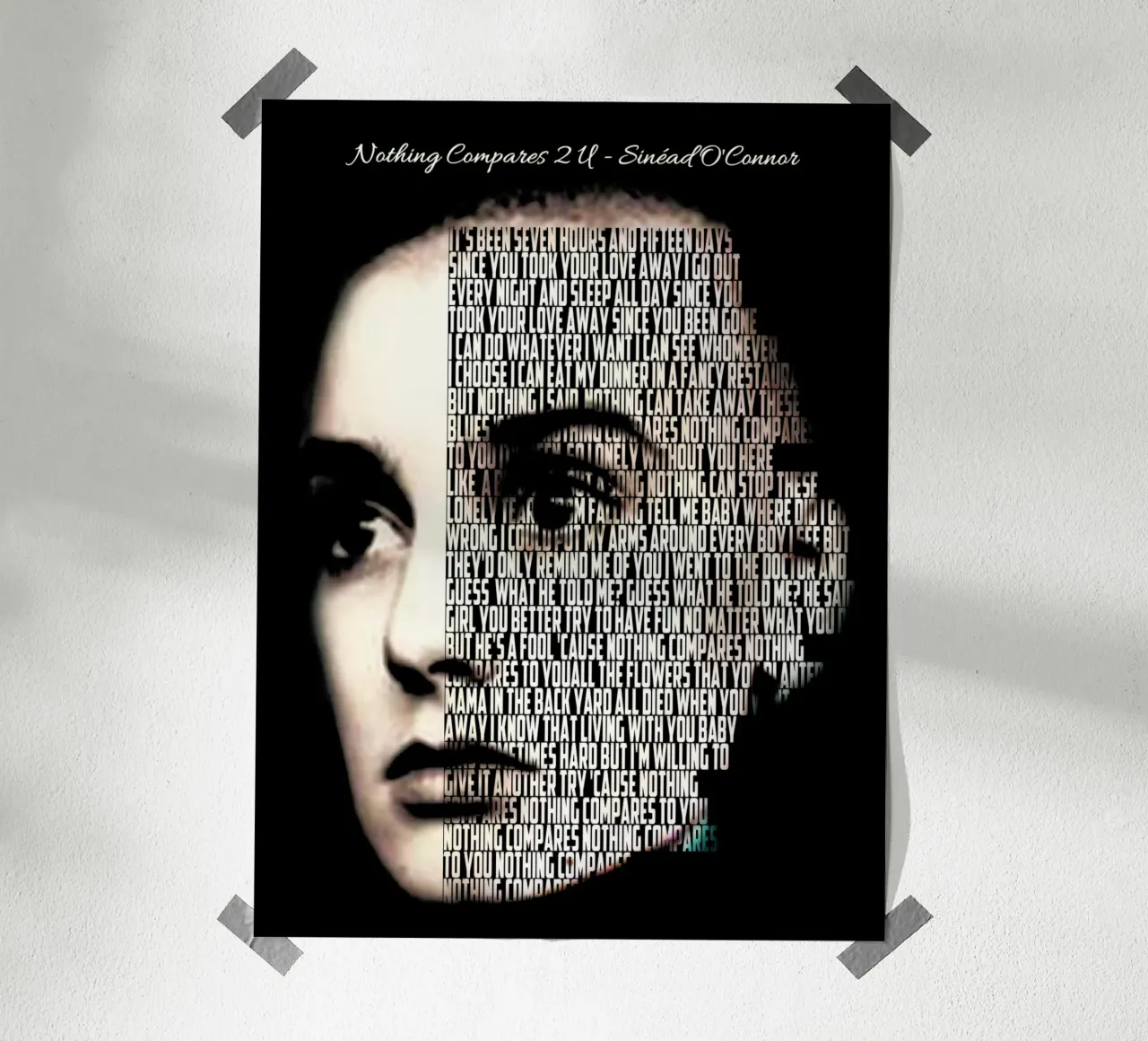 Nothing Compares 2 U poster da Gunawan Rb