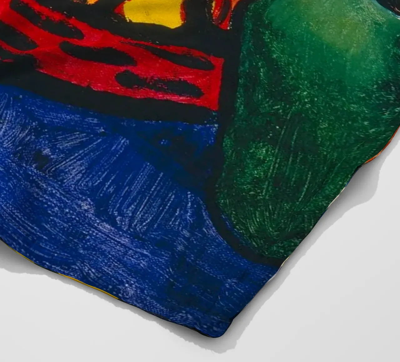 Franz Marc - Brocca bianca con fiori e frutta coperta in pile da ARTOTHEK