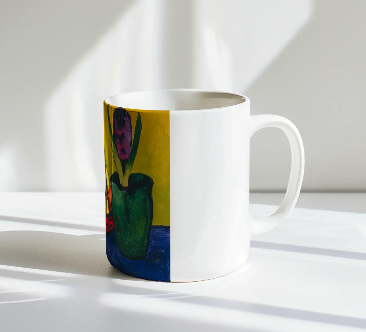 Franz Marc - Brocca bianca con fiori e frutta tazza in ceramica da ARTOTHEK