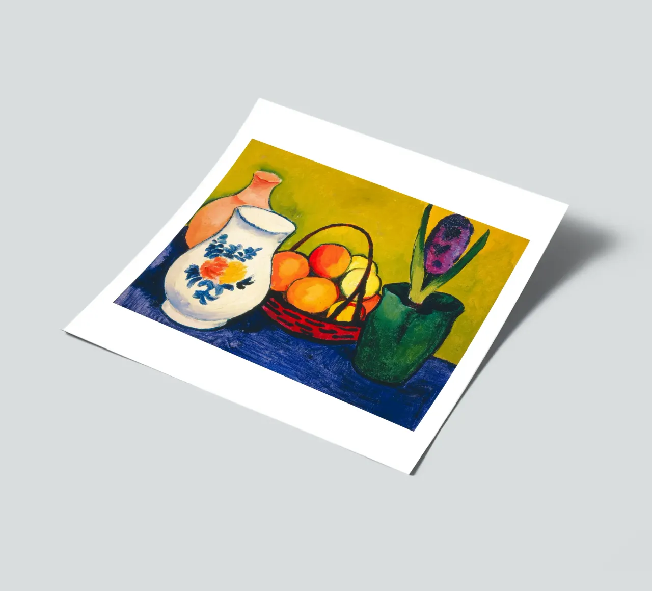 Franz Marc - Brocca bianca con fiori e frutta foglio adesivo da ARTOTHEK