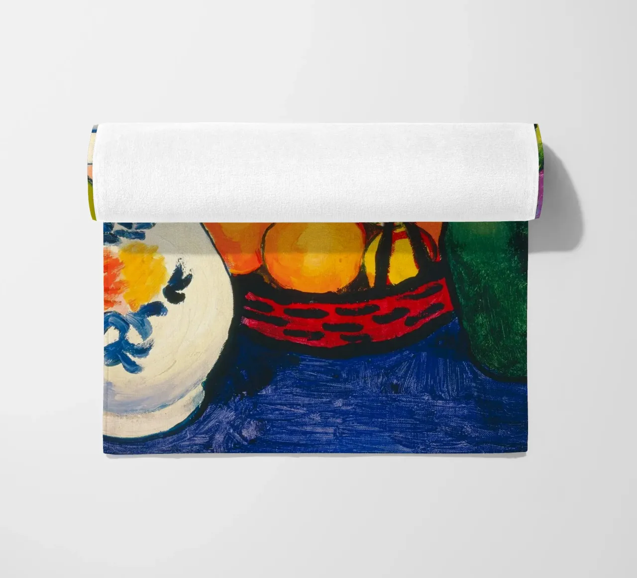 Franz Marc - Brocca bianca con fiori e frutta telo mare da ARTOTHEK