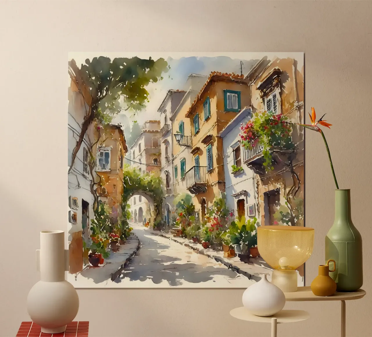 Via Mediterraneo poster con telaio in legno da Travel with Chris