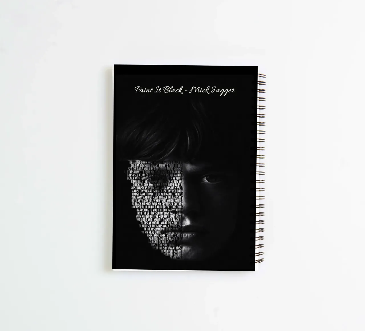 Paint It Black spiral notebook by Gunawan Rb