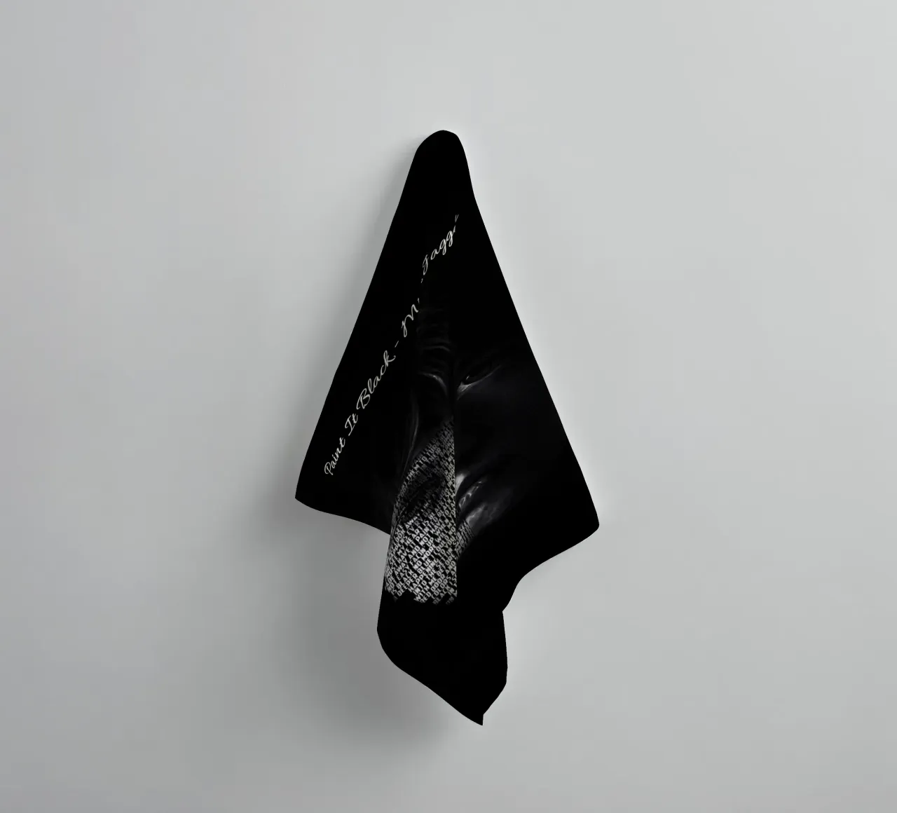 Dipingere di nero asciugamano da bagno da Gunawan Rb