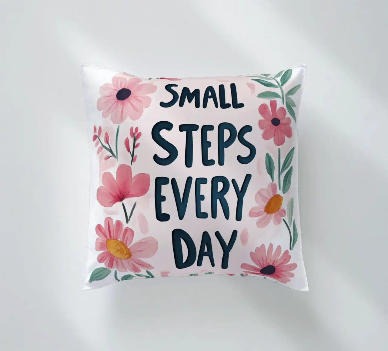 Small Steps Every Day cuscino da treechild