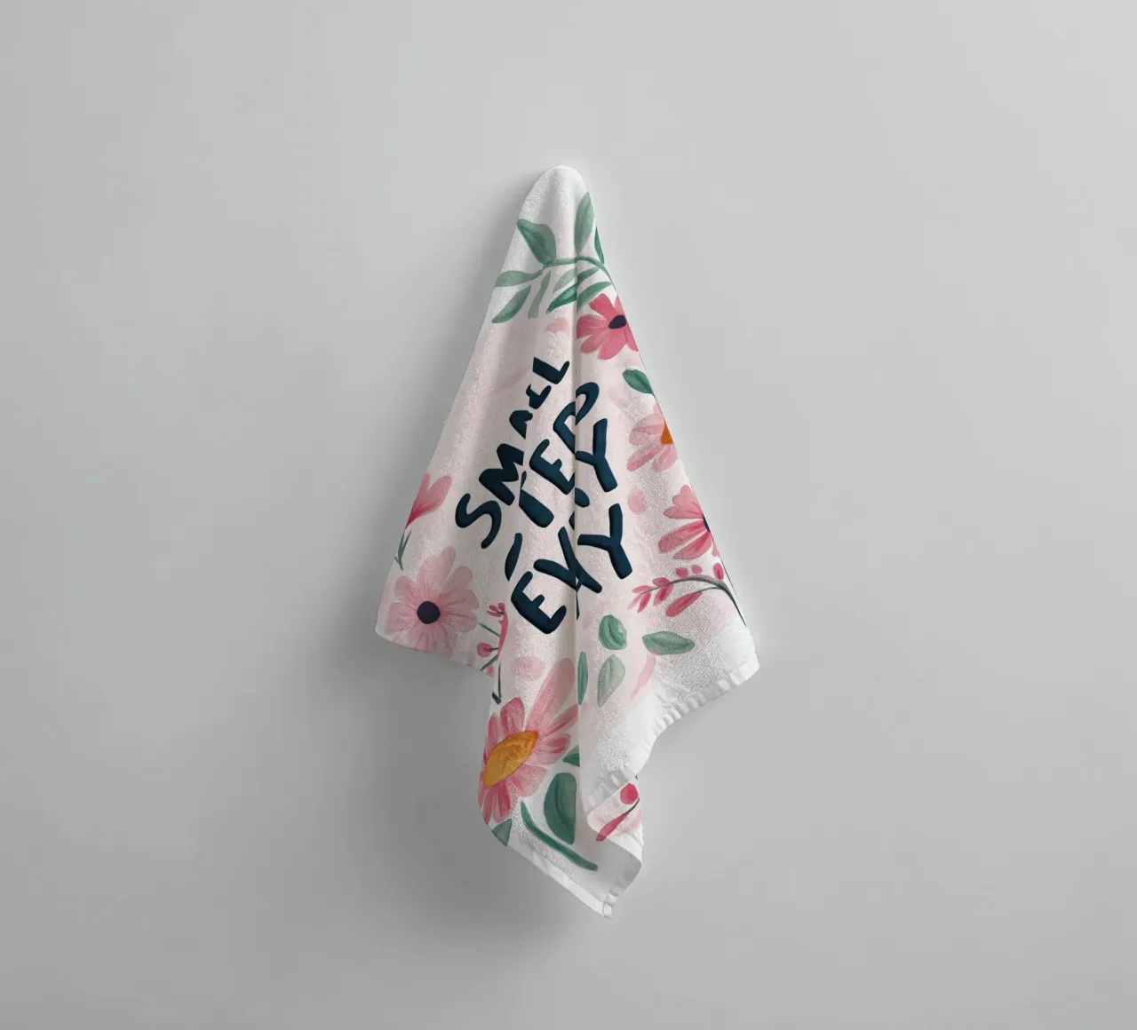 Small Steps Every Day asciugamano da bagno da treechild