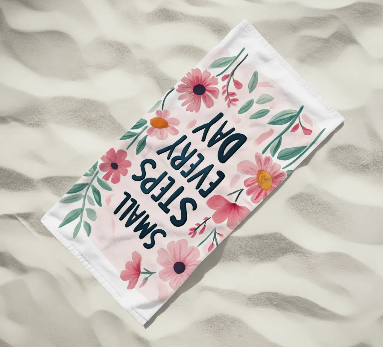 Small Steps Every Day toalla de playa de treechild