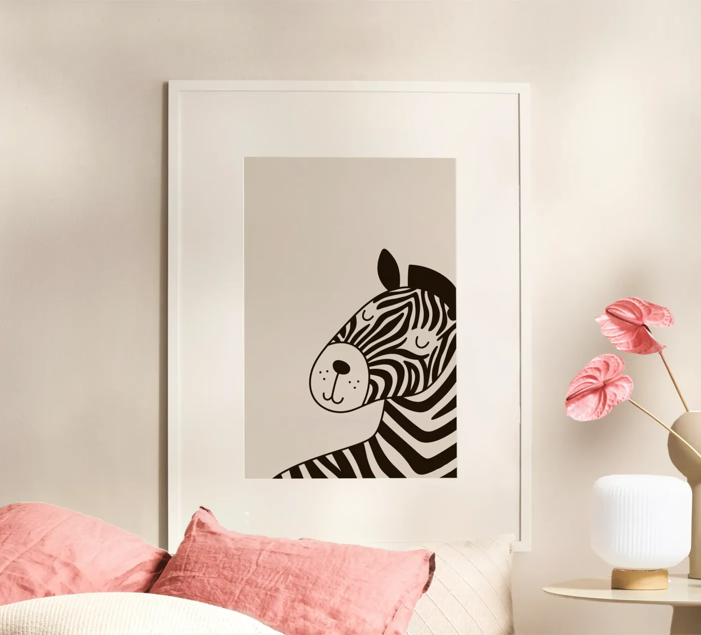 Zebra tranquilla poster da Fredenise Sifrael