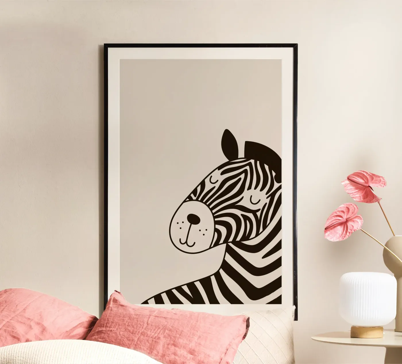 Zebra tranquilla poster da Fredenise Sifrael