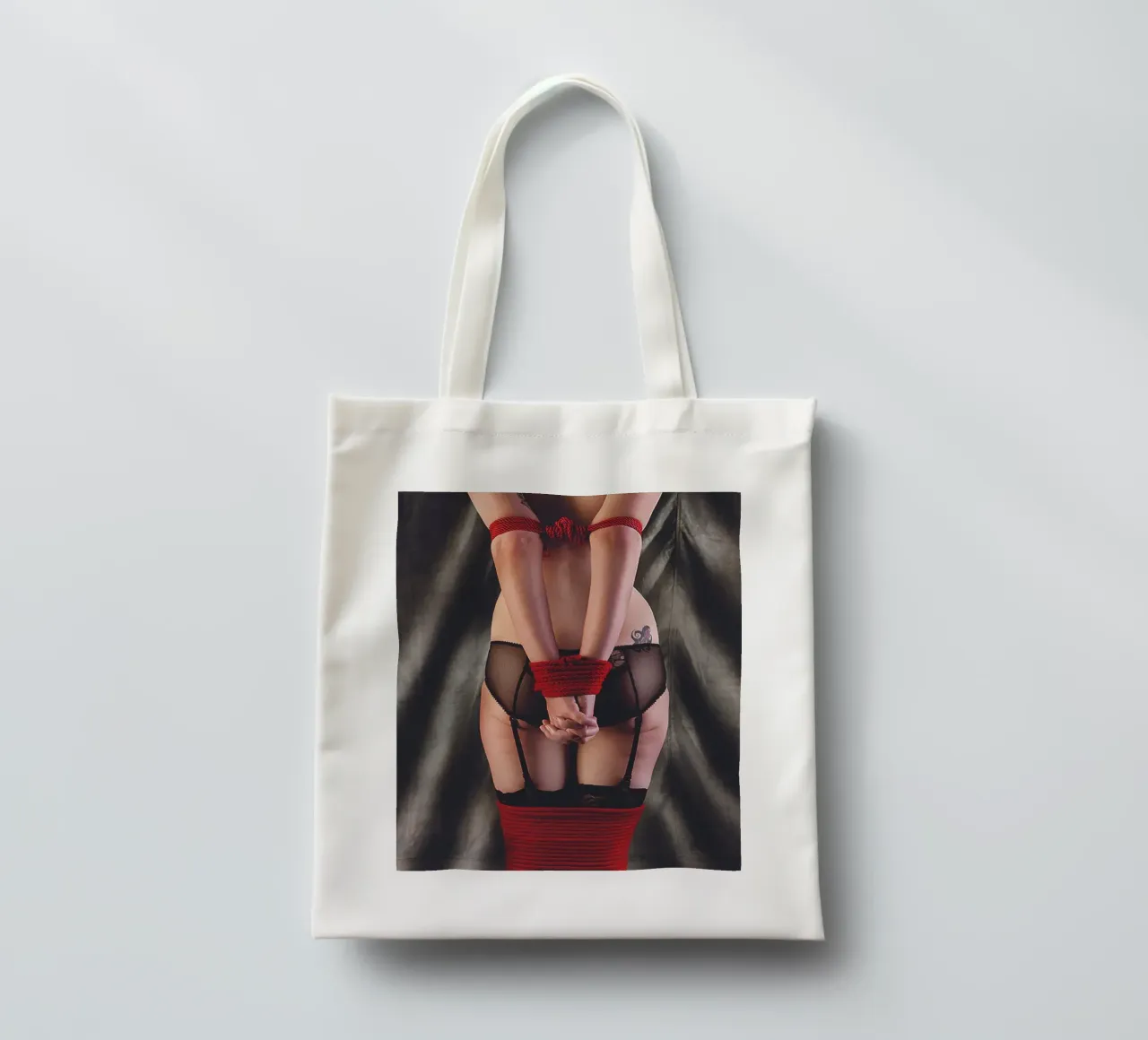 Rosso di corsa borsa in juta da Dave Hare Photography