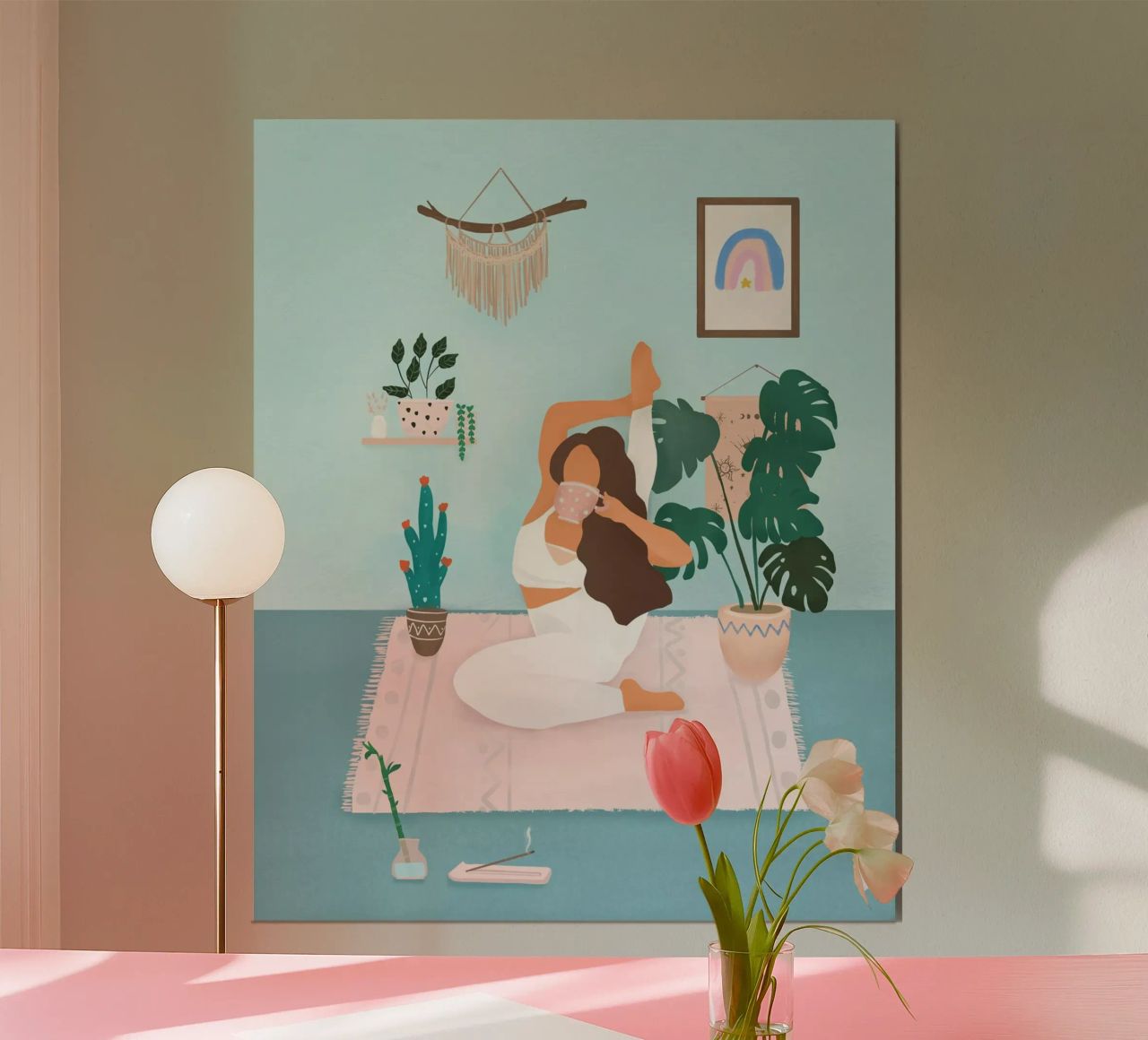 Yoga-Zeit Poster von Petra Lizde