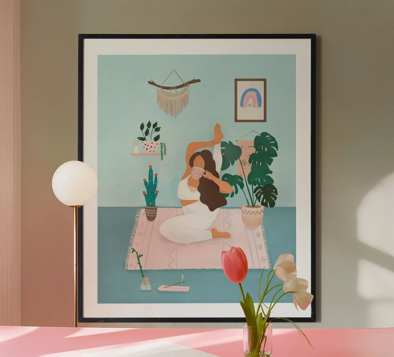 Yoga-Zeit Poster von Petra Lizde