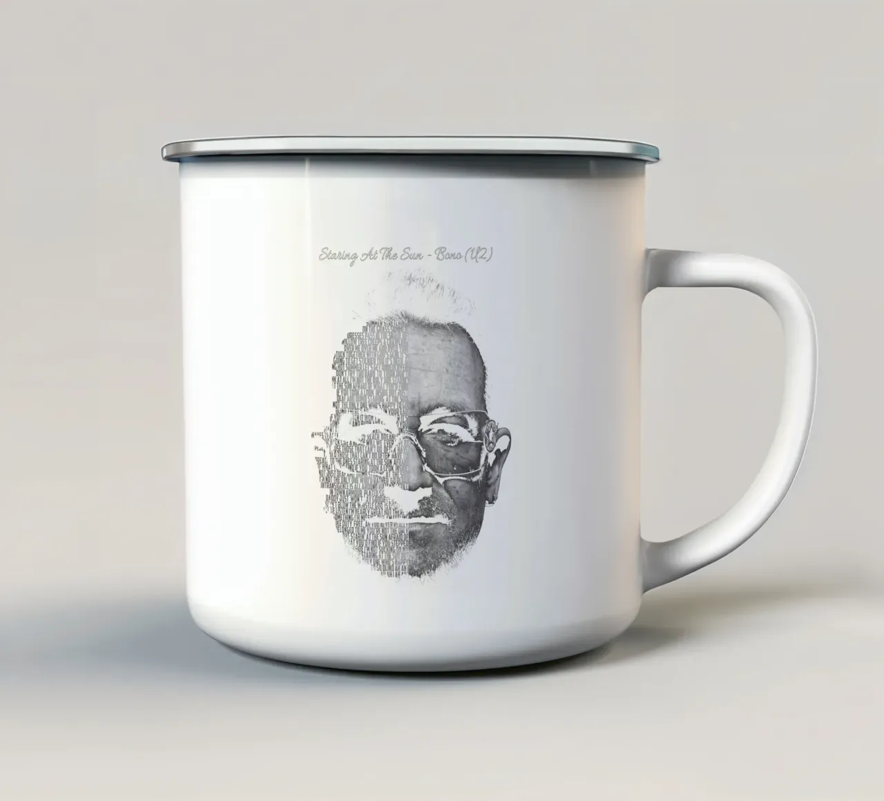 Fissare il sole tazza in smalto da Gunawan Rb